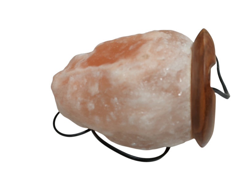 WonderLife Himalayan Salt Rock Light  Wooden Base , ( European Plug ) =