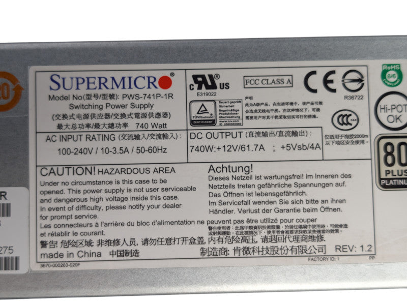 SUPERMICRO 216JBOD-7 216BE2C-R741JBOD CSE-216 CSE-PT JBOD-CB3 24 2.5" Bay -