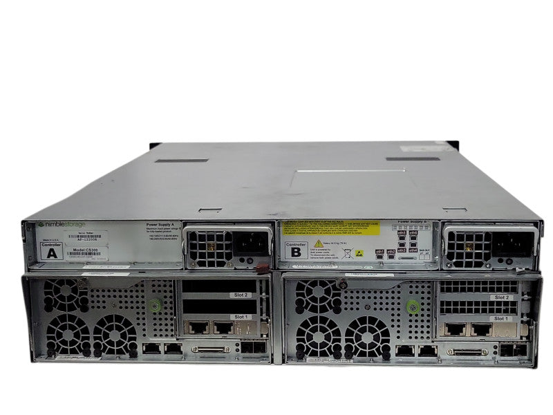 Nimble Storage CS300-4G-24T-1200F 2x Controllers, 2x PSU, No HDD/Tray, READ _