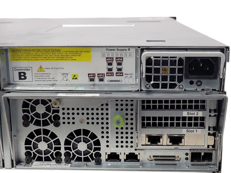 Nimble Storage CS300-4G-24T-1200F 2x Controllers, 2x PSU, No HDD/Tray, READ _