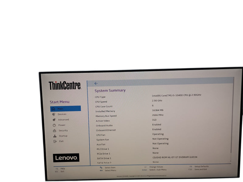 Lenovo ThinkCentre M70s SFF i5 - 10400 @ 2.90GHz 16GB DDR4 Ram Qθ