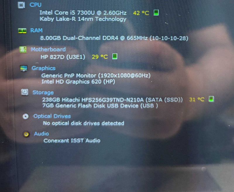 HP EliteBook x360 1030 G2 TOUCH Core i5-7300U@2.6GHz 8GB RAM 256GB SSD  Lap200