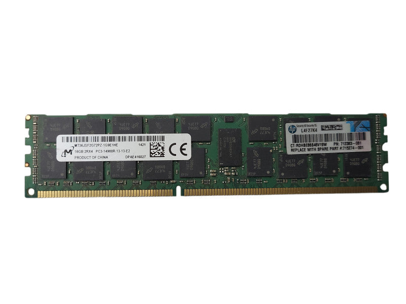 Micron 16GB 2Rx4 PC3-14900R Server Memory  Q$