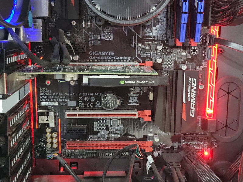 Custom/Gigabyte GA-AB350-Gaming 3 with AMD Ryzen 5 1600 Six-Core 16GB RAM _