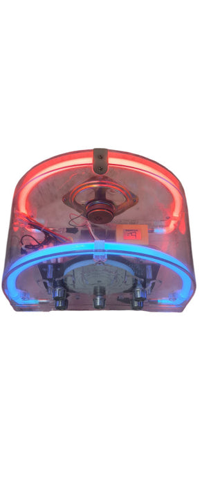 Vintage Hypersonic Retro Neon Acrylic Lighted AM/FM Radio Model PQR- 131