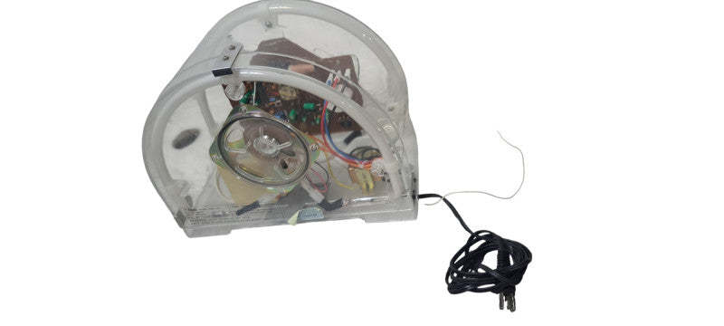 Vintage Hypersonic Retro Neon Acrylic Lighted AM/FM Radio Model PQR- 131