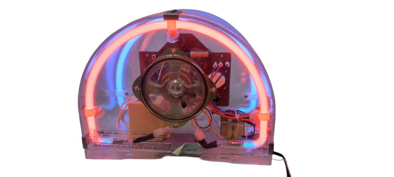 Vintage Hypersonic Retro Neon Acrylic Lighted AM/FM Radio Model PQR- 131