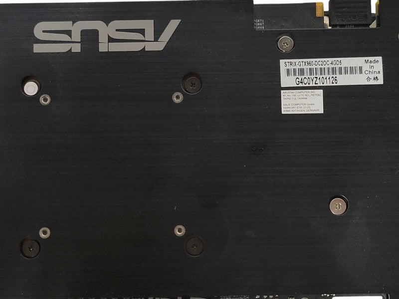 ASUS GTX 960 4GB Strix-GTX960-DC2OC-4GD5 Graphics card _
