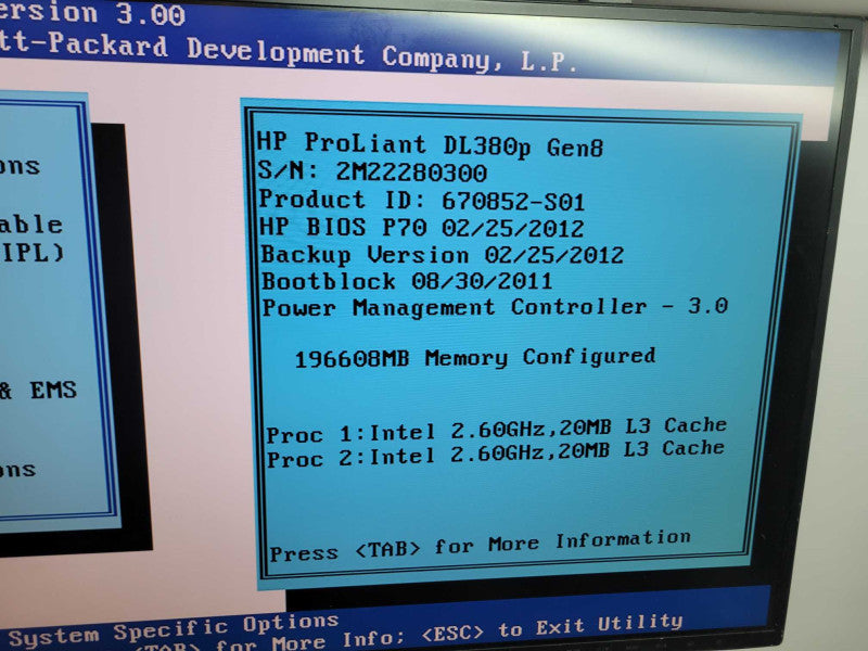 HP ProLiant DL380p Gen8 - 2x Xeon E5-2670 0 192GB DDR3 P420i 2x750W PSU %