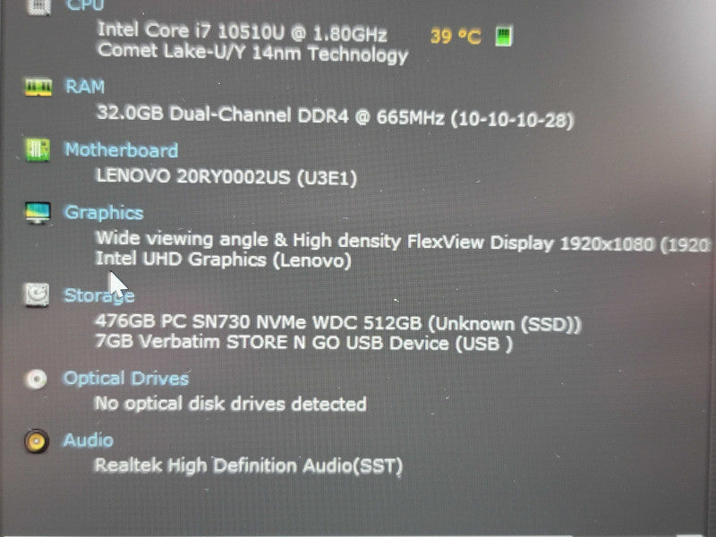 Dell XPS13 7390 2-IN-1 i7-1065G7 256GB SSD 4K TOUCH NO BATTERY   β Lap200
