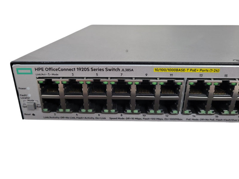 HPE OfficeConnect Switch 1920S 24G 2SFP PoE+ (370W) JL385A !
