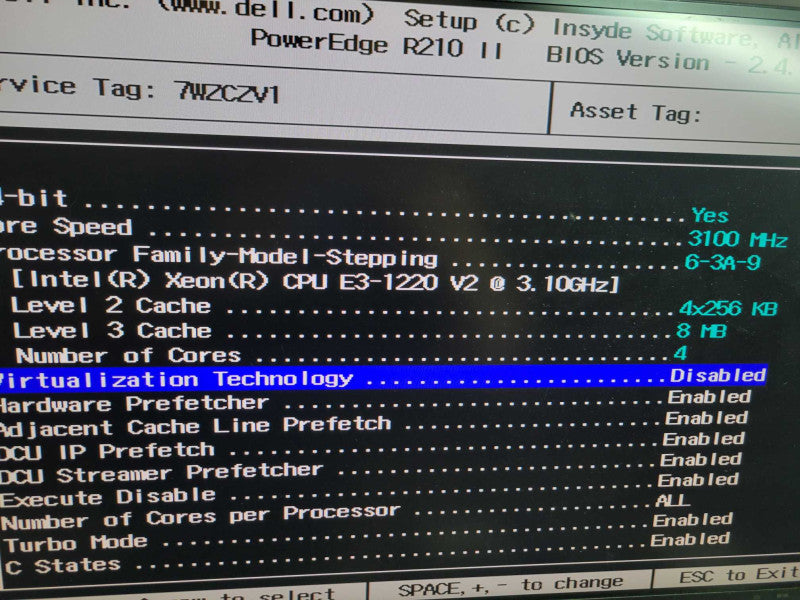 Dell PowerEdge R210 II - Xeon E3-1220 v2 8GB DDR3 NO HDD PERC H200A 250W PS %