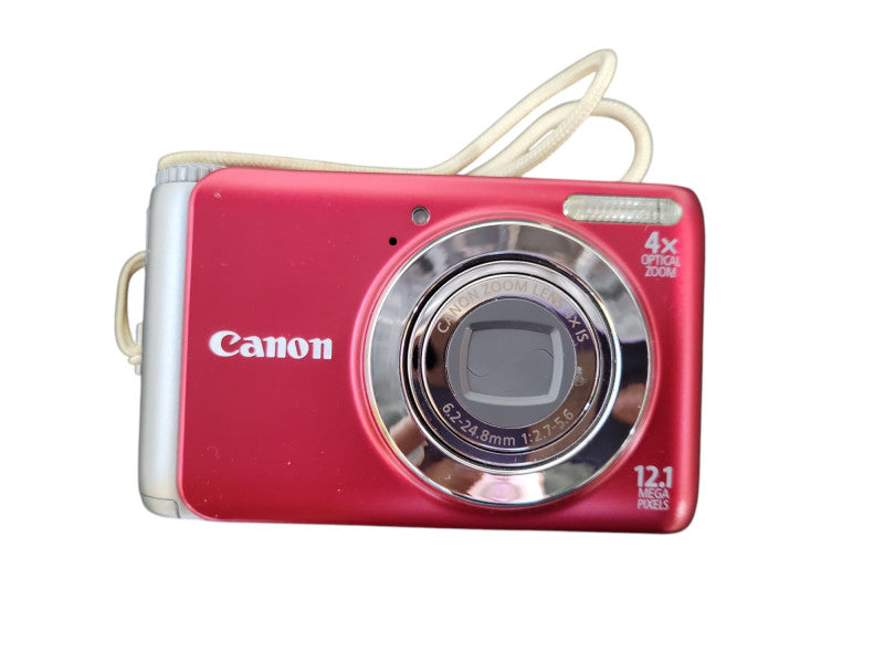 Canon PowerShot A3100 IS 12.1 MP 4x Optical Zoom Compact Digital Red Camera !
