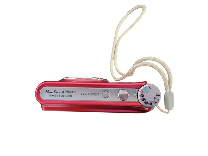 Canon PowerShot A3100 IS 12.1 MP 4x Optical Zoom Compact Digital Red Camera !