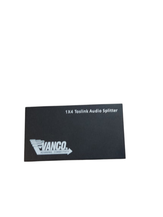 VANCO 1x4 Toslink Audio Splitter PN 28058