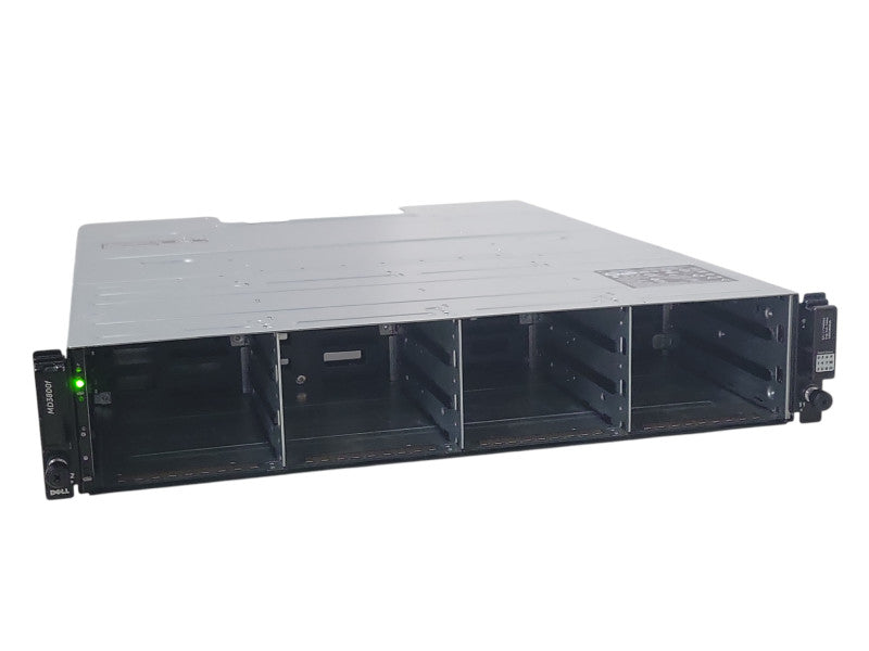 Dell MD3800f 12x 3.5" bays storage array w/ 2x PSU, No Controller/HDD/Tray _