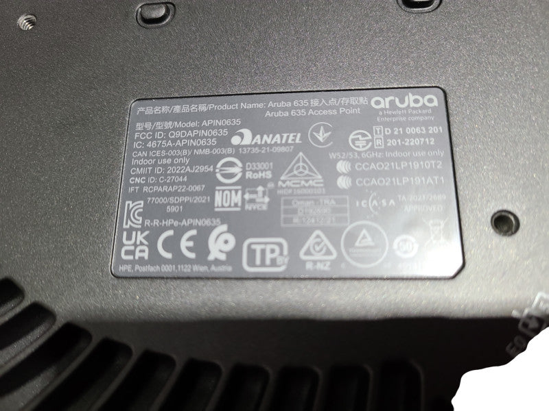 HPE R7J27A Aruba AP-635-RW Campus Wireless Access Point Q