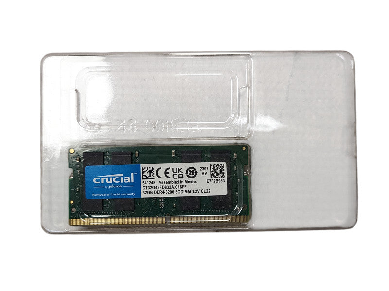 Crucial 32GB DDR4-3200 SODIMM Laptop RAM $
