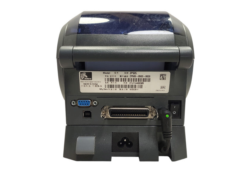 Zebra ZP505 Thermal Label Printer w/ Power Supply Base ZP505-0503-0020 $