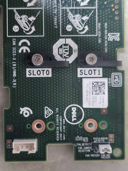 Dell EMC 05T20H M.2 2-bay Server Storage Card High Profile Bracket, No M.2  _