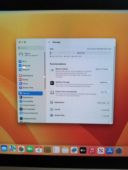 Apple iMac 21.5" 2017, i5-7360U CPU 2.30GHz 8GB RAM - 1TB - A1418