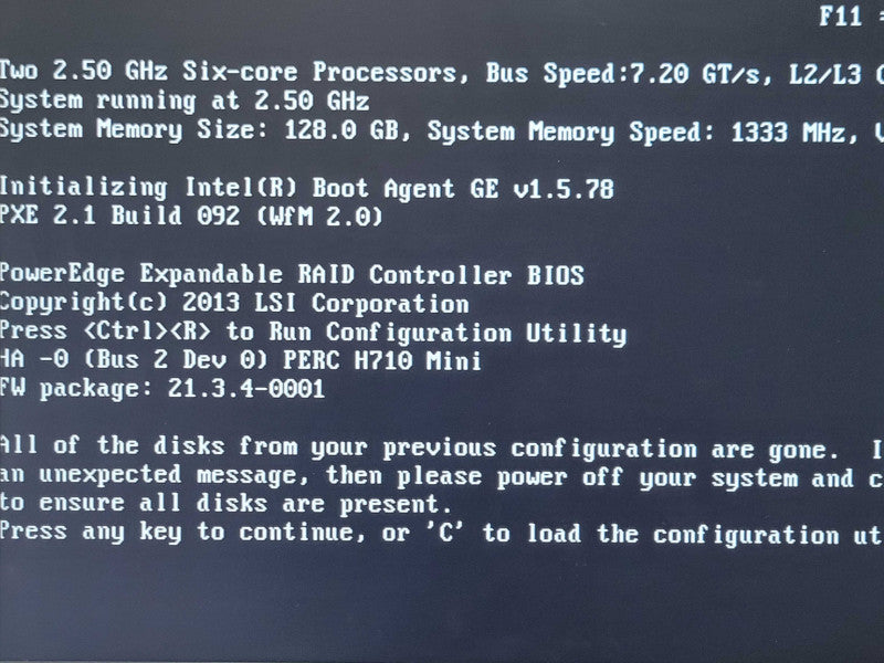 Dell PE R620 1U 2x Xeon E5-2640 2.50GHz 128GB DDR3 H710 Mini 2x PSU, 2.5" _