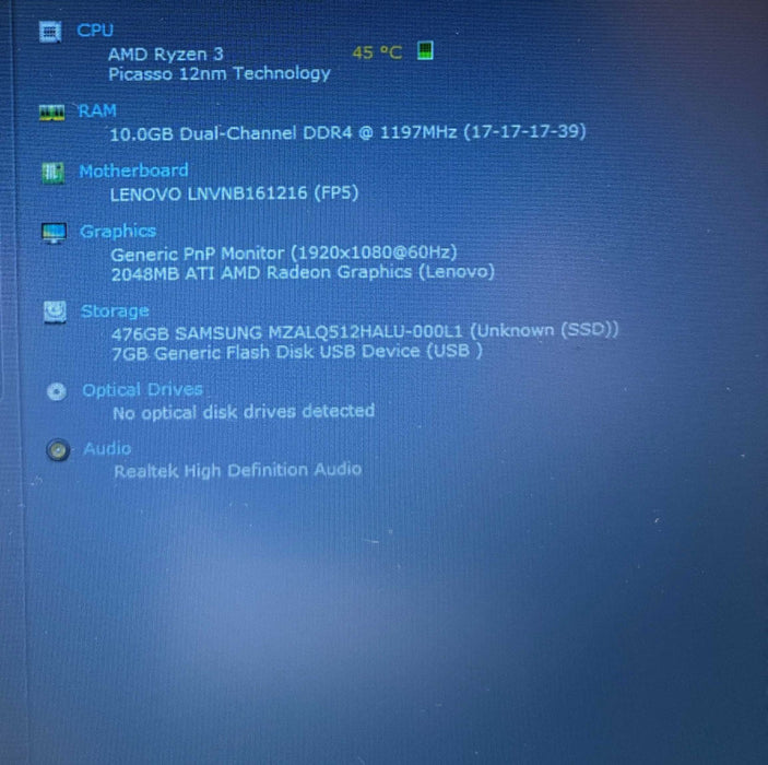 Lenovo Ideapad 3 15ADA05 AMD Ryzen 3 3250U 12GB RAM 512GB SSD   BudLap