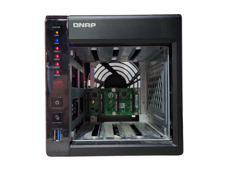 QNAP TS-451+ 4-Bays NAS, No HDD & Caddies & Power Adapter, READ