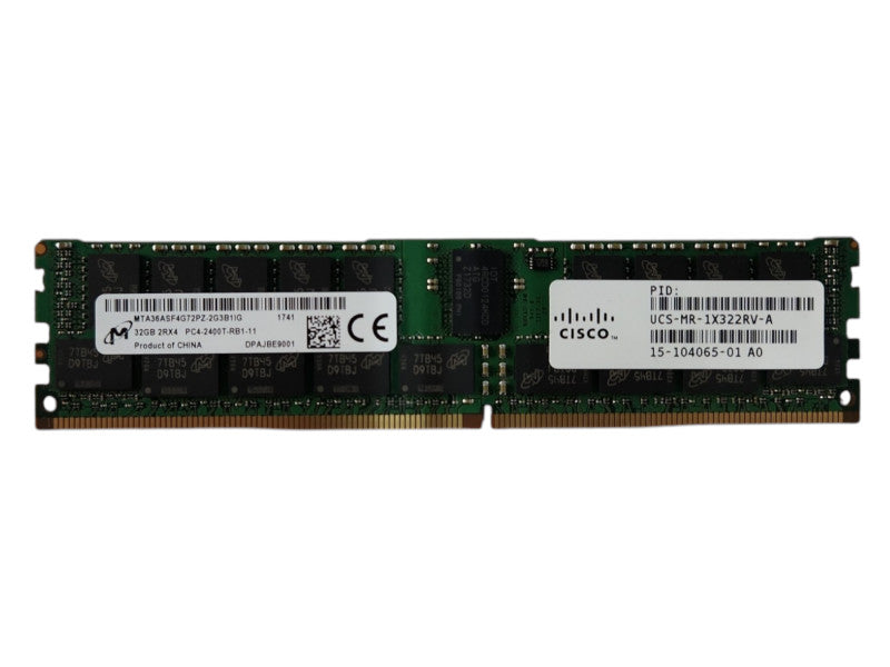 Micron 32GB 2RX4 PC4-2400T-RB1, DDR4, Server Memory Q