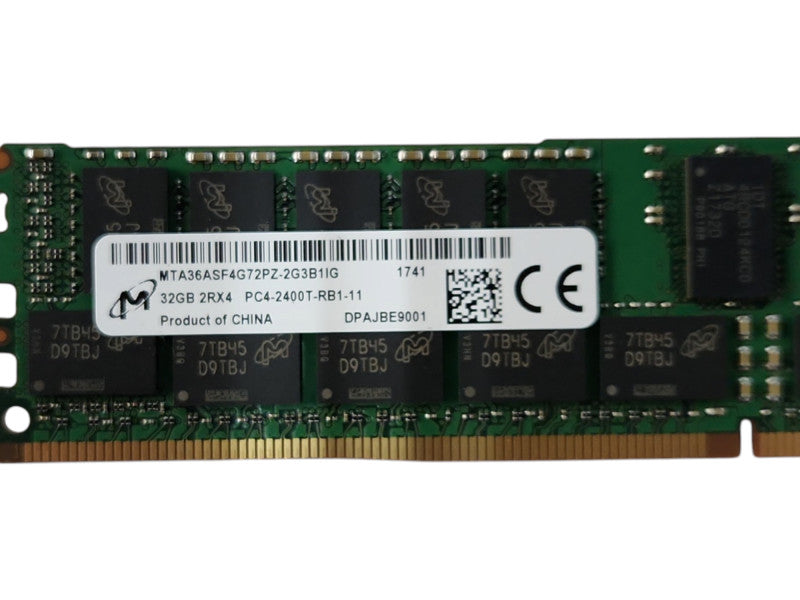 Micron 32GB 2RX4 PC4-2400T-RB1, DDR4, Server Memory Q
