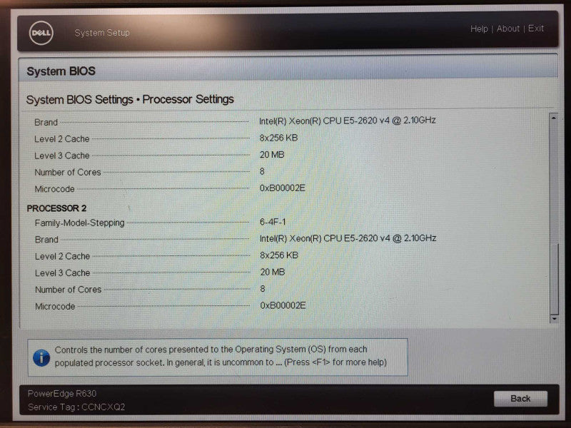 Dell PE R630 2.5" 2x Xeon E5-2620v4 2.1GHz 32GB DDR4 SAS HBA READ $