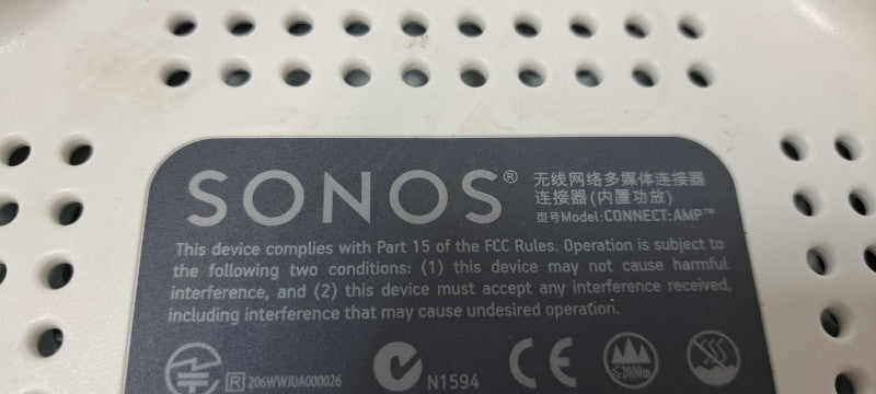 Sonos Connect:Amp Wireless Streaming Amplifier Gen 1 | READ