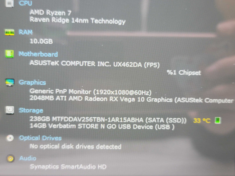 ASUS ZenBook 14 UM425 Ryzen 7 3700U 12GB RAM 256GB SSD TOUCH READ  β BudLap