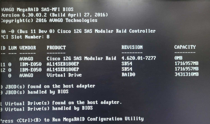 Cisco UCS C240M4 2x Xeon E5-2683v4 128GB, 12G SAS, 2x 1.8TB HDDs, READ _