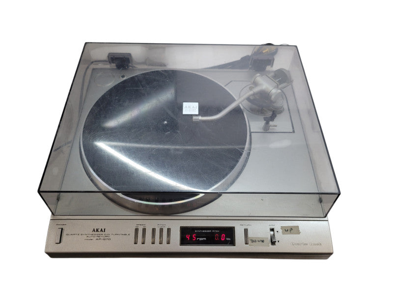 AKAI AP-Q70 QUARTZ SYNTHISIZER D.D. Auto-Return Turntable  %