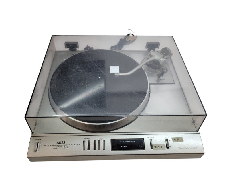 AKAI AP-Q70 QUARTZ SYNTHISIZER D.D. Auto-Return Turntable  %