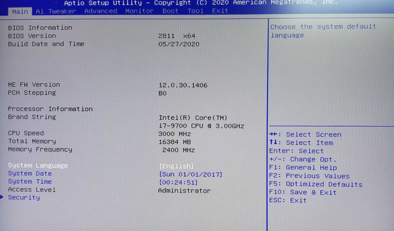 Custom Tower With ASUS Q370M-C, Intel i7-9700 CPU - 16 GB RAM - NO HDD