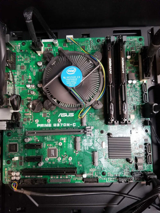 Custom Tower With ASUS Q370M-C, Intel i7-9700 CPU - 16 GB RAM - NO HDD