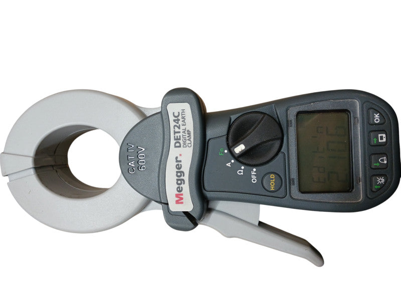 MEGGER DET24C Clamp On Digital Earth Tester, 1390 Hz CAR IV 600V