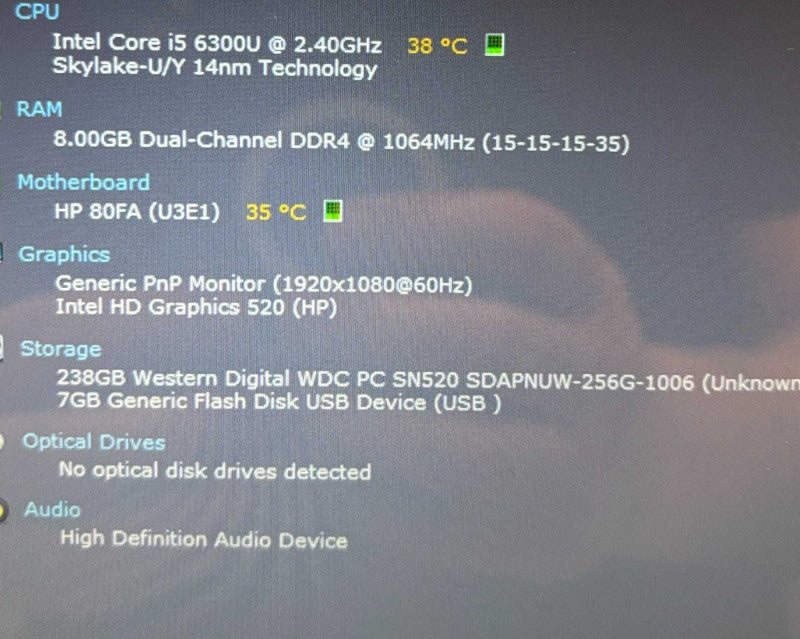 HP EliteBook Folio 1040 G3 TOUCH Core i5-6300U@2.4GHz 8GB RAM 256GB SSD  BudLap