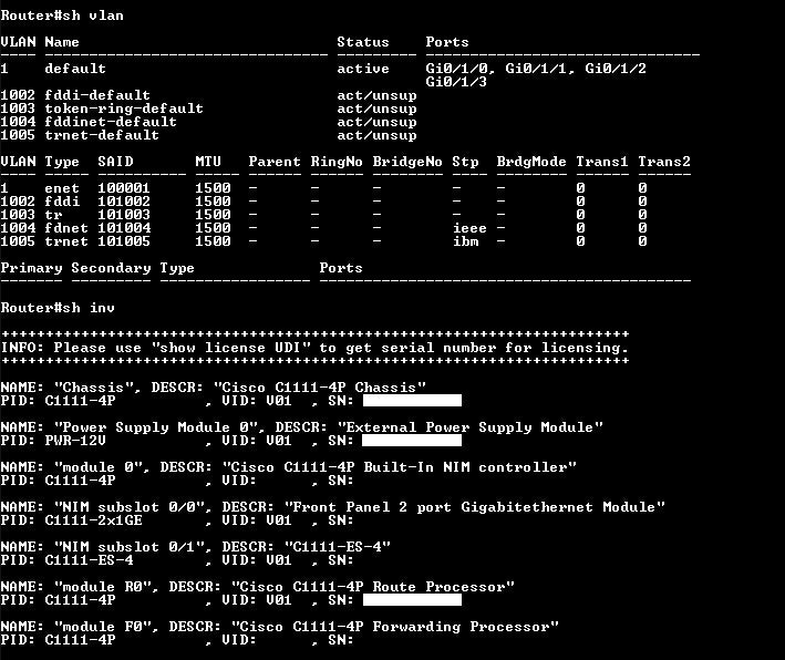 Cisco ISR 1100 Series C1111-4P V01 Services Integrated Router