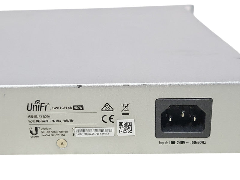 Ubiquiti UniFi US-48-500W 48-Port Gigabit PoE+ Switch with 2 SFP+ _