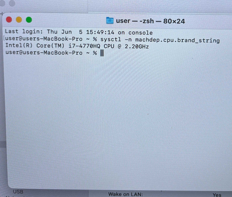 Apple MacBook Pro Retina 15" Mid 2015 i7-4770H@@2.2GHz 16GB RAM 256GB SSD