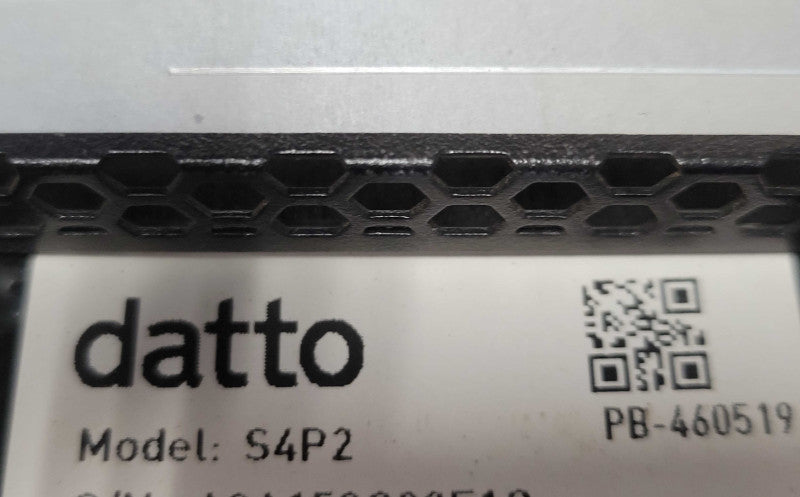 Datto S4P2 1U, Xeon D-2143IT 2.2GHz 32GB DDR4 4-Bay with HDD Trays 1x PSU _
