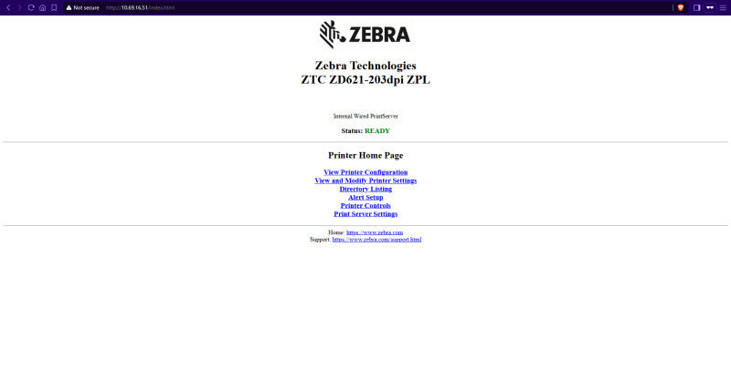 Zebra ZD621 (ZD6A142-D01L01EZ) Thermal, Touch, Ethernet, Serial, Wi-Fi, BT