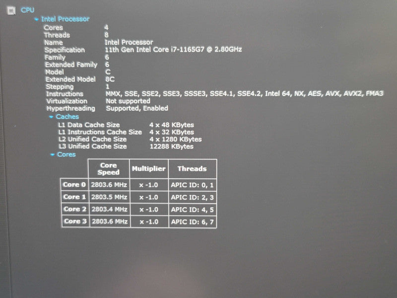 Lenovo ThinkPad P15s Gen 2 i7-1165G7 32GB DDR4 T500 256GB SSD  β Lap200