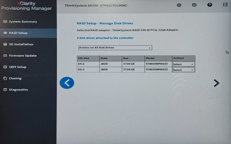 Lenovo ThinkSystem SR250 1U 4x 3.5", Xeon E-2236, 64GB DDR4, 2x 4TB SAS