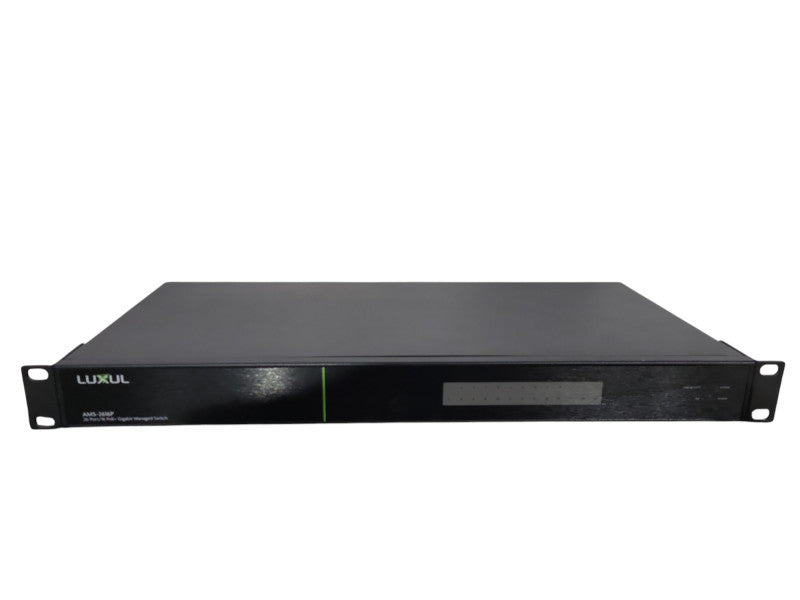 Luxul AMS-2616P 26 Port 16 PoE+ Gigabit Network Switch READ !