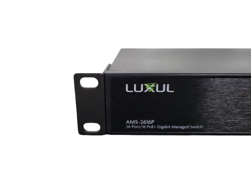 Luxul AMS-2616P 26 Port 16 PoE+ Gigabit Network Switch READ !