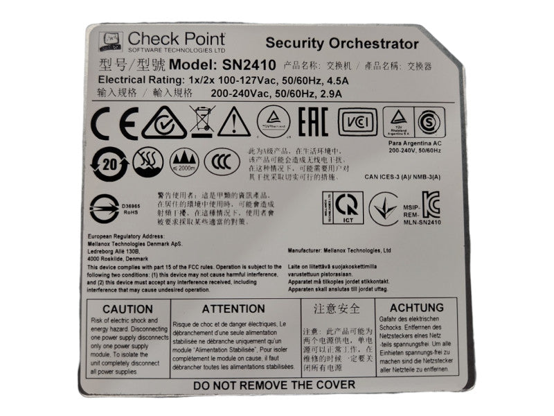 Check Point Maestro Hyperscale Orchestrator 140 SN2410
